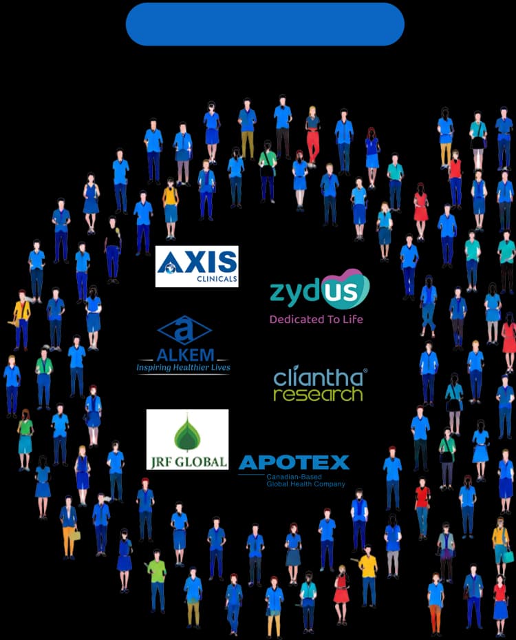 Global customer network illustration